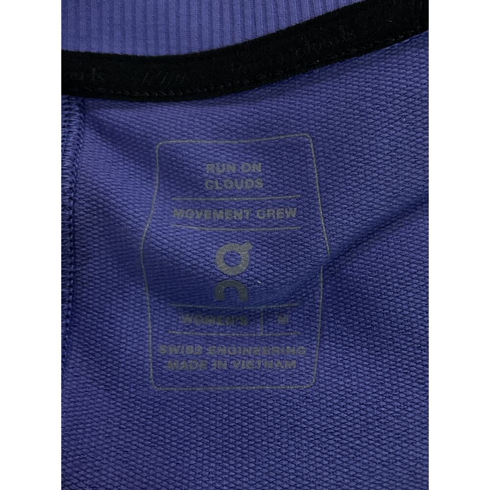 On 'Movement' Blue Crewneck Long Sleeve Sweatshirt Size M - Picture 4 of 5